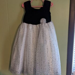Black and White Girls Dress